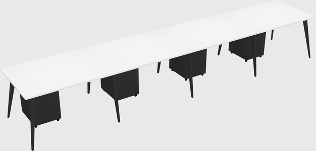 Modern rectangular office desk