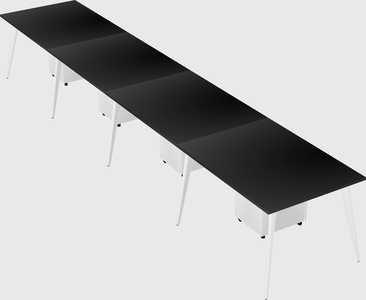 Modern rectangular office desk