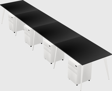 Modern rectangular office desk