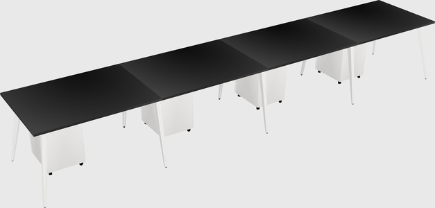 Modern rectangular office desk