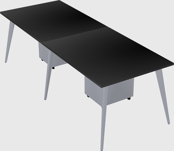 Modern rectangular office desk