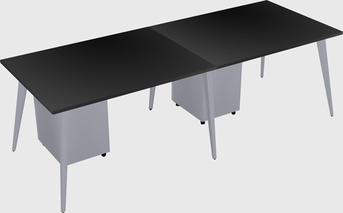 Modern rectangular office desk