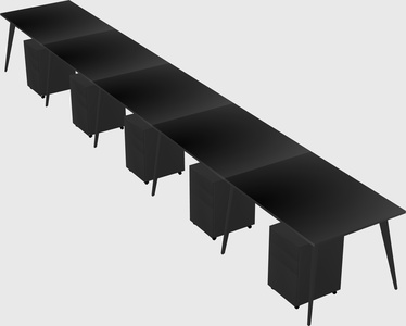 Modern rectangular office desk