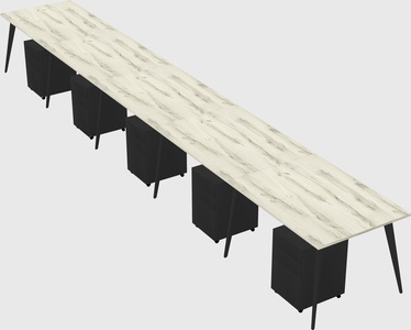 Modern rectangular office desk