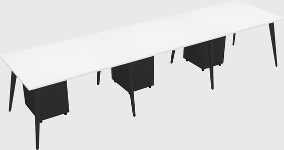 Modern rectangular office desk