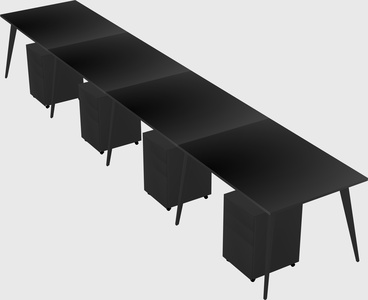 Modern rectangular office desk