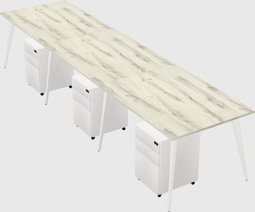 Modern rectangular office desk