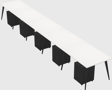 Modern rectangular office desk