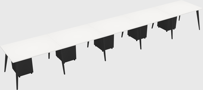 Modern rectangular office desk