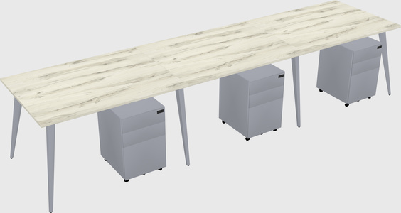 Modern rectangular office desk
