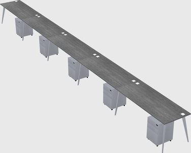 Modern rectangular office desk