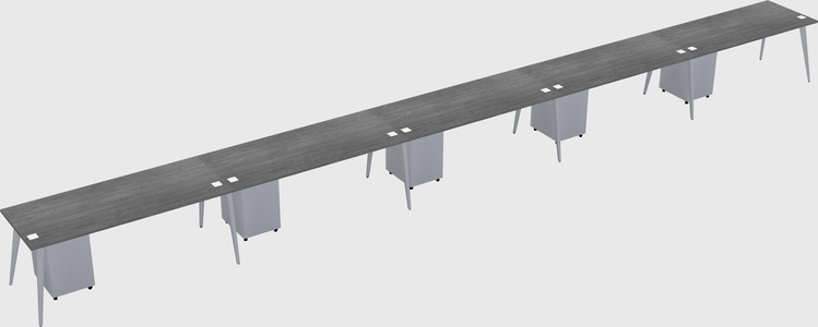 Modern rectangular office desk