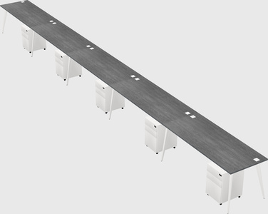 Modern rectangular office desk