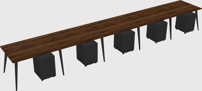 Modern rectangular office desk