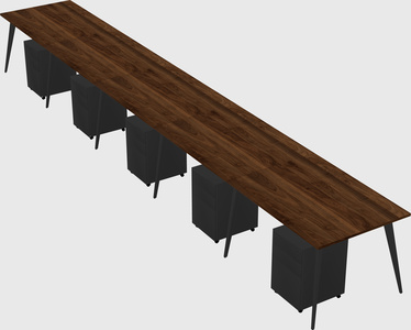 Modern rectangular office desk