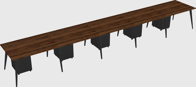 Modern rectangular office desk