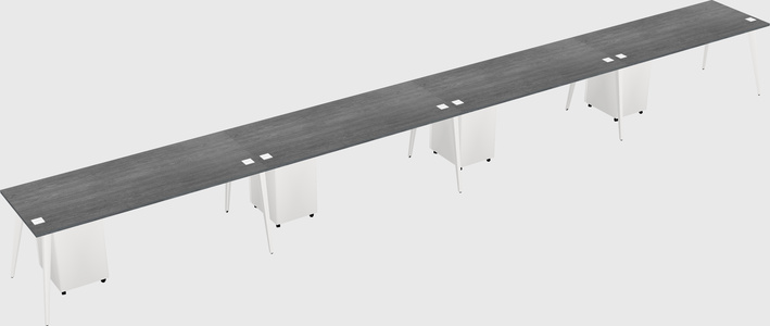Modern rectangular office desk