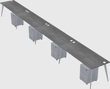 Modern rectangular office desk