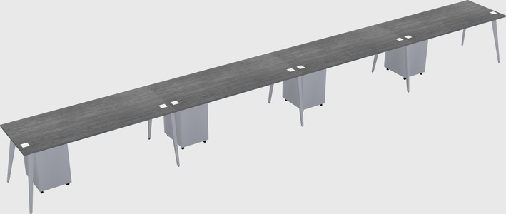 Modern rectangular office desk