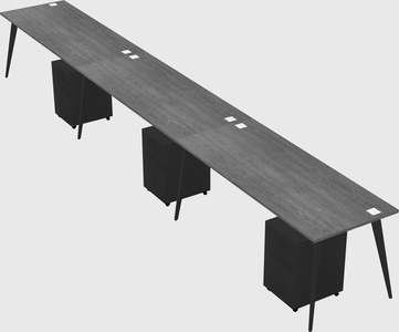 Modern rectangular office desk