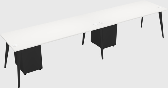 Modern rectangular office desk