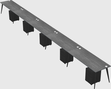 Modern rectangular office desk