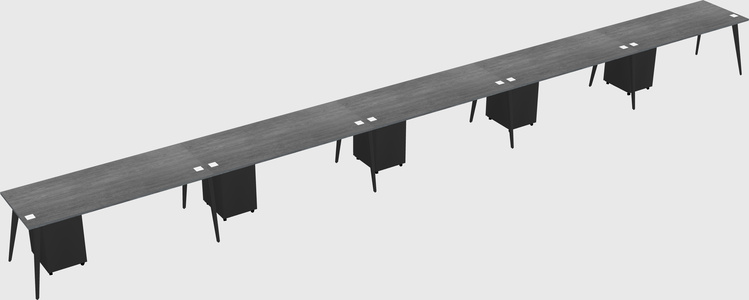 Modern rectangular office desk
