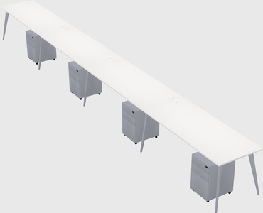Modern rectangular office desk