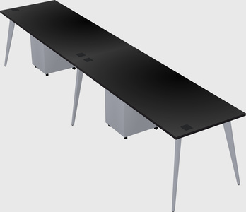 Modern rectangular office desk