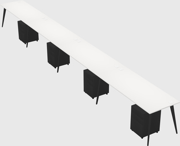 Modern rectangular office desk