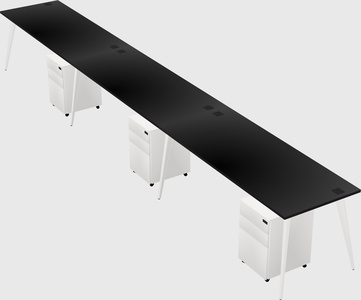 Modern rectangular office desk