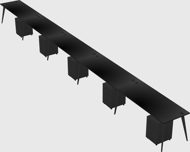 Modern rectangular office desk