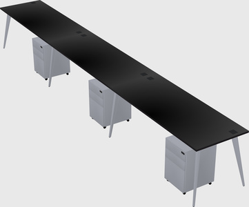 Modern rectangular office desk