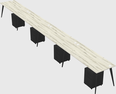 Modern rectangular office desk
