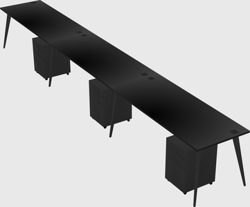 Modern rectangular office desk