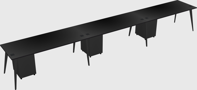Modern rectangular office desk