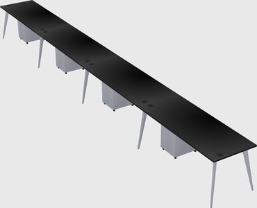 Modern rectangular office desk