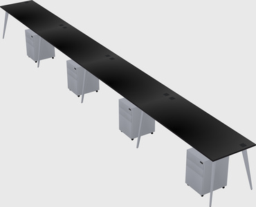 Modern rectangular office desk