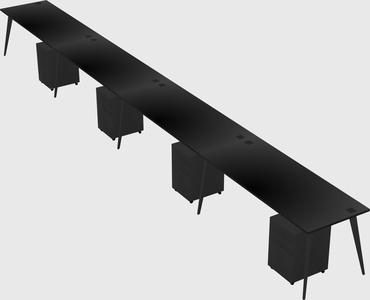 Modern rectangular office desk