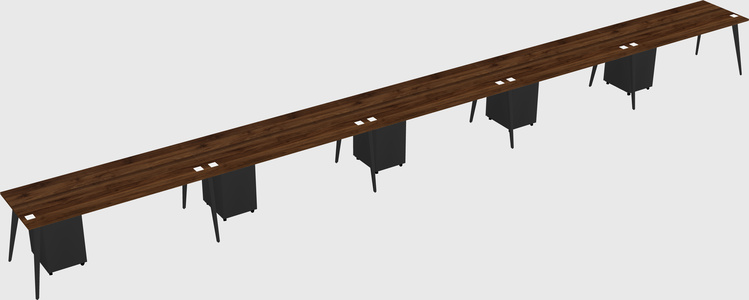 Modern rectangular office desk