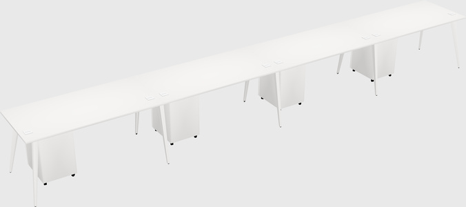 Modern rectangular office desk