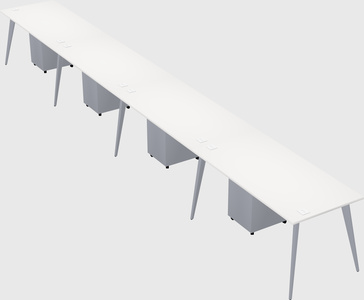 Modern rectangular office desk