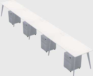 Modern rectangular office desk