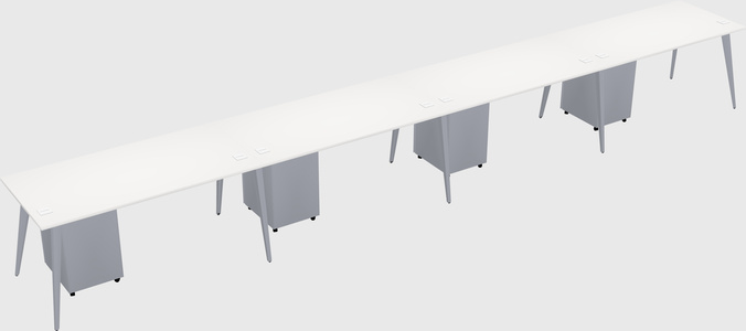 Modern rectangular office desk