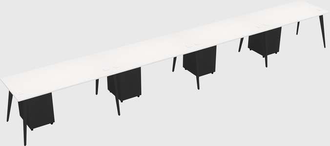 Modern rectangular office desk