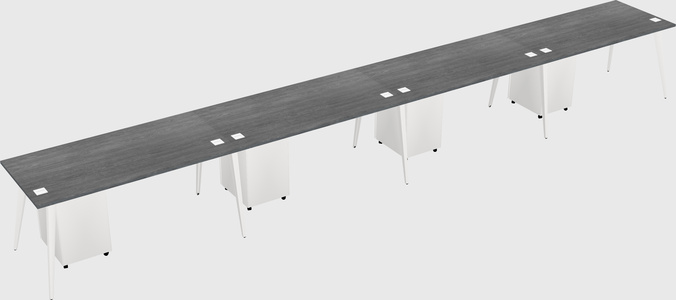 Modern rectangular office desk