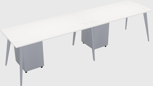 Modern rectangular office desk