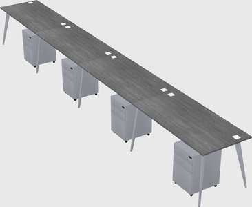 Modern rectangular office desk