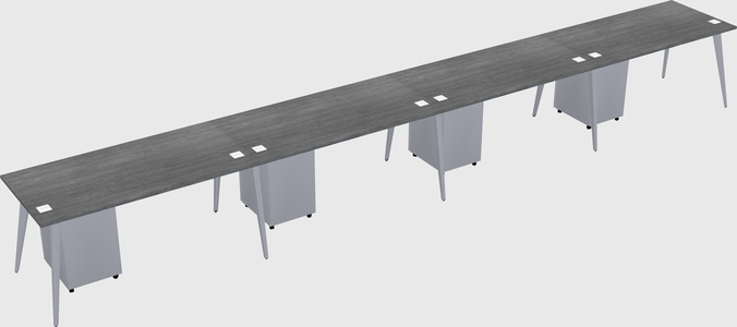 Modern rectangular office desk