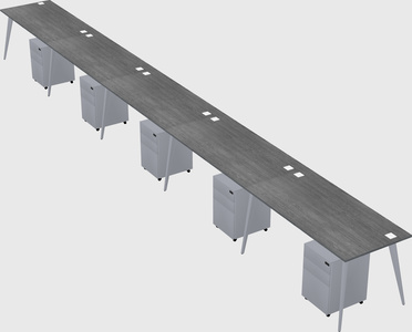 Modern rectangular office desk